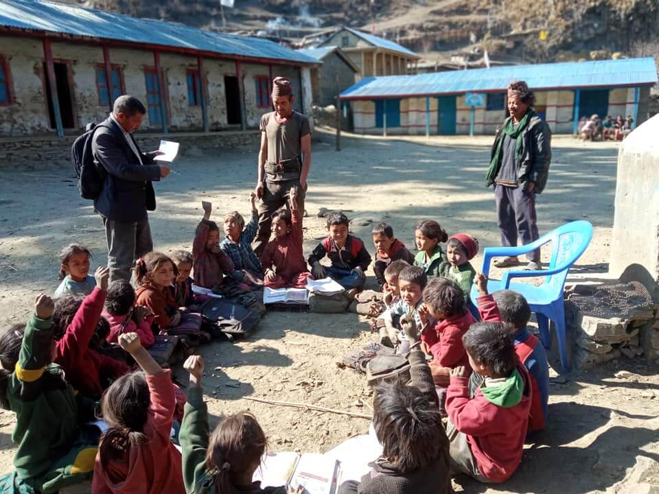 Kids learning Dolpa